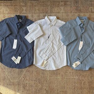 *LOT* 3 Calvin Klein Kids Blue and White Button Down Shirts